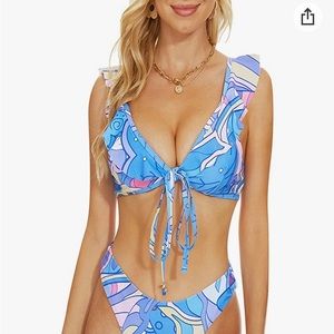 3 Piece swimsuit with Skirt cover up